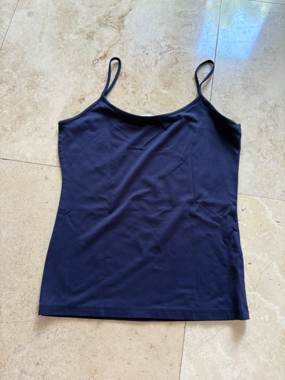 Zara Navy Spaghetti Strap Camisole